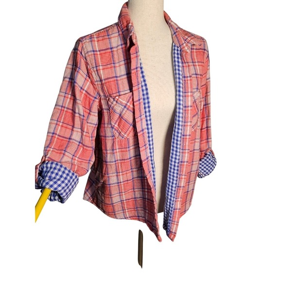 Marc New York Tops - Marc New York Double Brushed 100% Cotton Flannel Size Size Large w/Roll Tabs